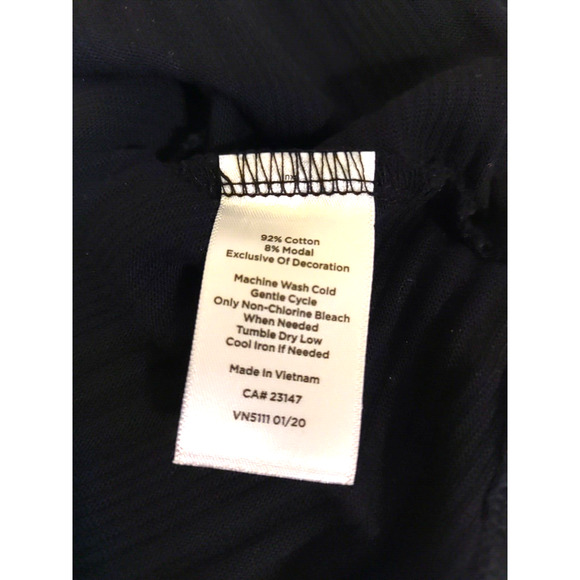 T By Talbot Women's Size S P Black Sleeveless Shirt - Picture 6 of 8